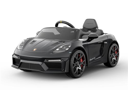 Elbil barn Porsche Spyder 718 RS Svart