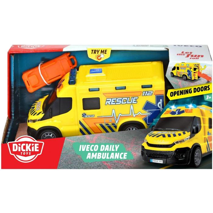 Leketøysambulanse med lyd og lys - Iveco Daily Ambulance