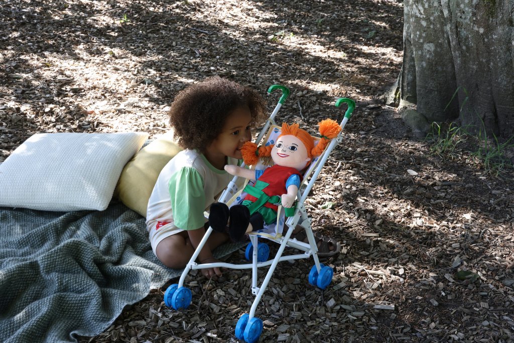 Pippi Langstrømpe Dukkevogn Sulky