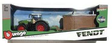 Leketøytraktor med hesteboks - Fendt 1050 Vario - Burago