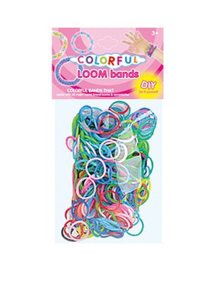 Loomband, Flerfärgade, 300 st