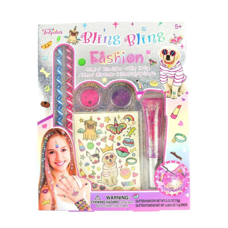 Glitterset för hår och tatueringar