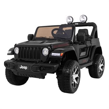 Elbil barn Jeep Wrangler Rubicon 4x12V Svart