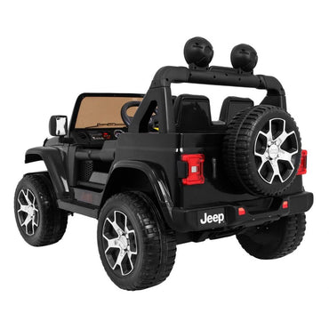 Elbil barn Jeep Wrangler Rubicon 4x12V Svart