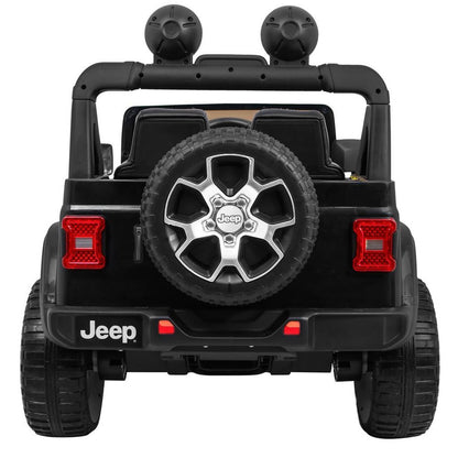 Elbil barn Jeep Wrangler Rubicon 4x12V Svart