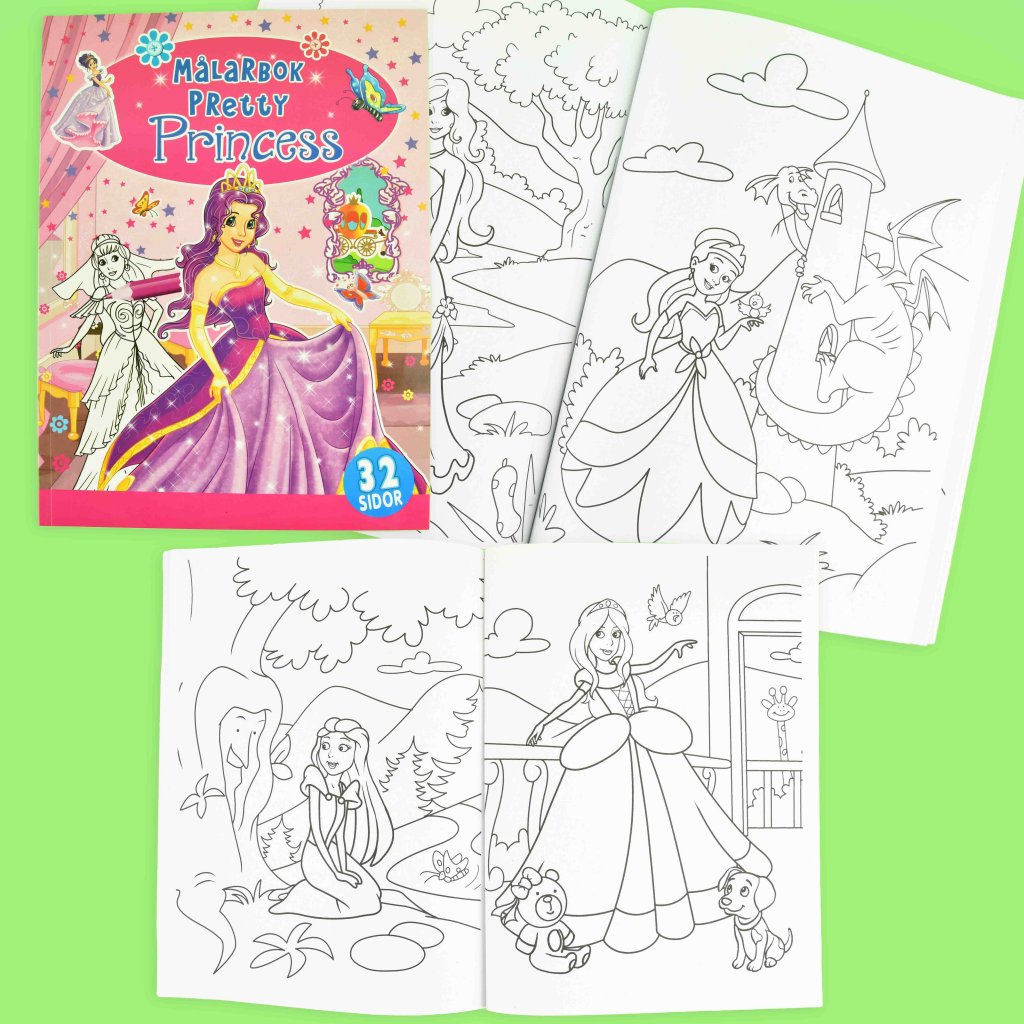 Pretty Princess Fargeleggingsbok
