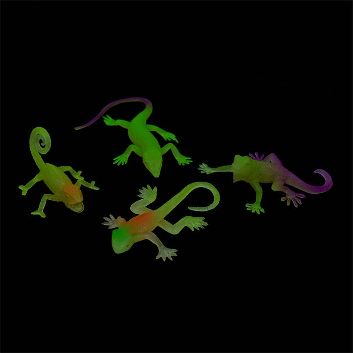 Glow in the dark øgle 4 stk