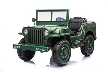 Elbil barn Azeno Explorer Army 4x24V – 3 säten 100 kg