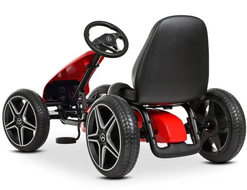 Pedalbil Mercedes Benz gokart rød