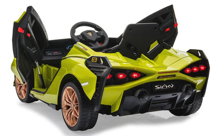 Elbil barn Lamborghini Sian Grønn