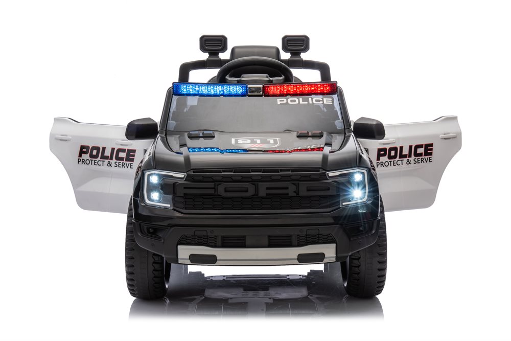 Elbil barn Ford Ranger Politibil med Læderseter