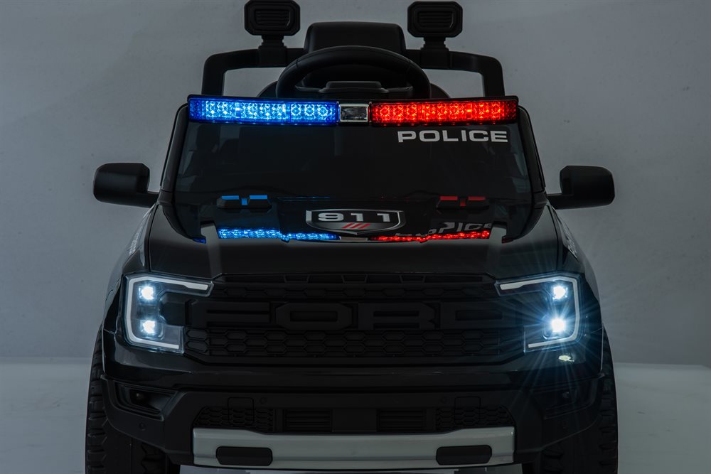 Elbil barn Ford Ranger Politibil med Læderseter