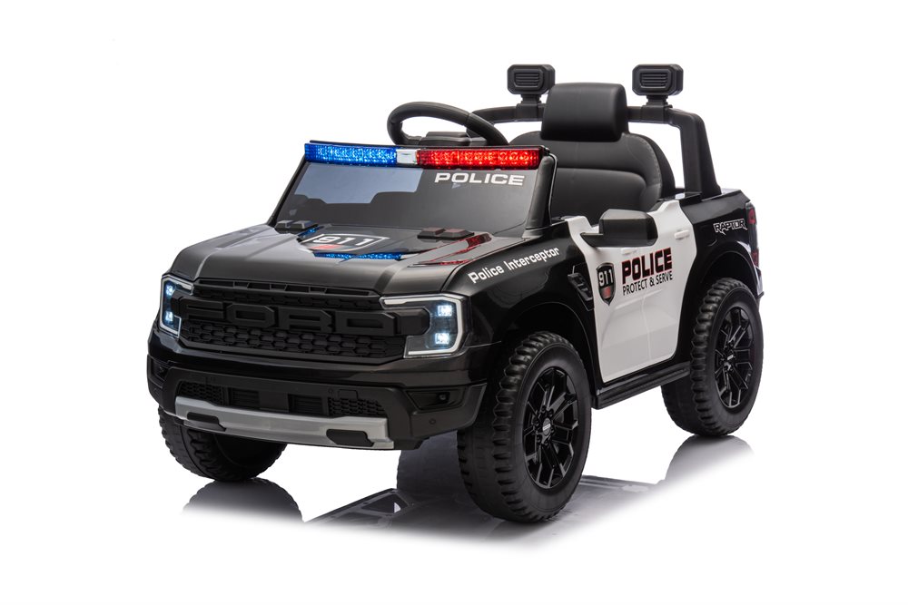 Elbil barn Ford Ranger Polis med Lädersäten