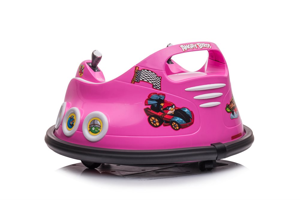 Elbil barn Angry Birds Bumper Bil Rosa