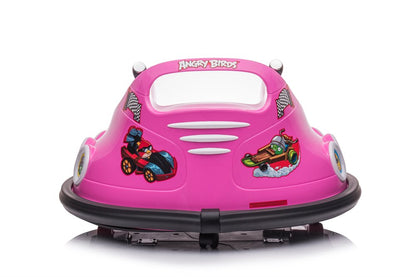 Elbil barn Angry Birds Bumper Bil Rosa