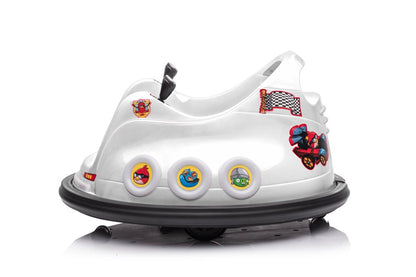 Elbil barn Angry Birds Bumper Bil Hvit