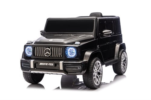 Elbil barn Mercedes AMG G63 2x12V Svart (Mjuka EVA-däck)