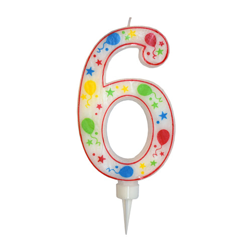 Stor Siffer Lys, 17cm