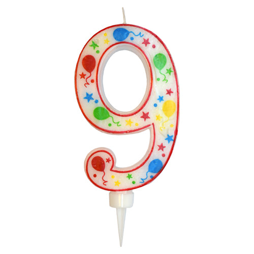 Stor Siffer Lys, 17cm