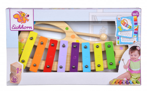 Xylofon i tre - 8 toner - Eichhorn