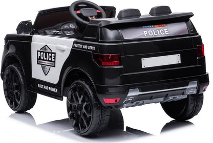 Elbil Barn Azeno Police SUV svart