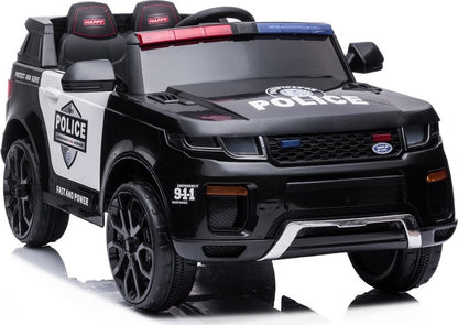 Elbil Barn Azeno Police SUV svart