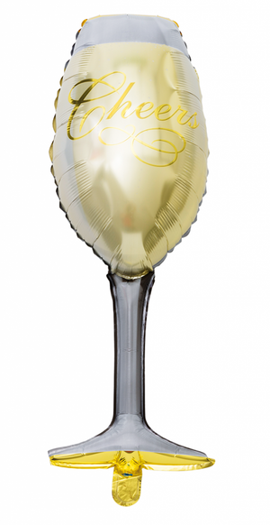 Folieballong Vinglas, 93 cm