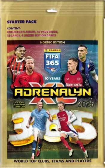 Panini FIFA 365 Adrenalyn XL 2025 Startpaket – Fotbollskort
