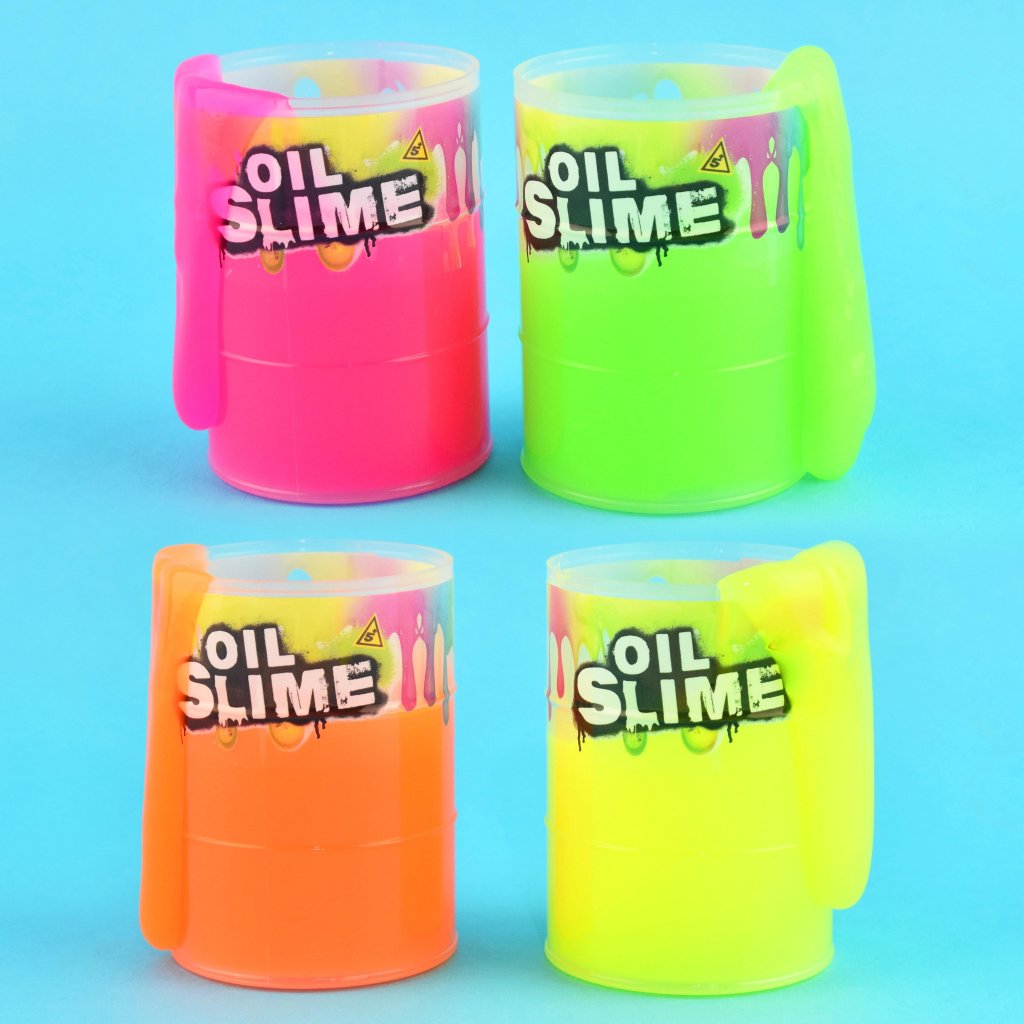 Slime i Oljetønne – 4 Farger