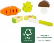 Leksaksmat grønnsaker avtakbar borrelås