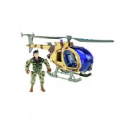 Helikopter soldat og lyd og lys