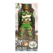 Militær soldat figur, 47cm