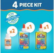 Elmers slime kit med gjennomsiktig fargelim