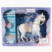 Toy hest med tilbehør, Saddle Stars