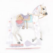 Toy hest med tilbehør, Saddle Stars