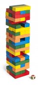 fargerikt tårn jenga barnespill 54 stykker