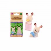 Sylvanian Families Sjokolade Rabbit Twins Mini Dolls