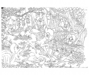 Disney Bambi puslespill 60 brikker 2 i 1