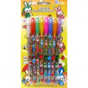 Glitter penner i regnbuens farger! 8 pack