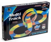 fleksibel flerfarget bilbane Glow In The Dark, bil med lys