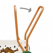 PIPPI LÆR-Å-GÅ-VOGN PRIKKET