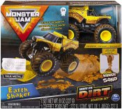 Monster Jam Monster Dirt lekeinnretninger - Kinetic Sand og Earthshaker Monster Truck