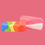 Slim med perler - Regnbue