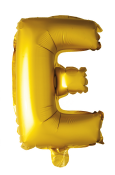Folie ballonger med bokstaver i gull 41 cm