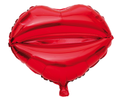 Folie ballonger, lepper, rød, 46 cm