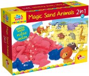 2-i-1 magisk sand og oppgaver med 5 figurer