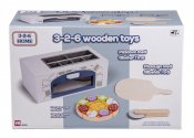 Pizzaovn i tre med tilbehør
