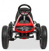 Pedalbil Mercedes Benz gokart rød