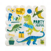 Servietter 16-pack of Dinosaurs motiver