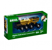 BRIO World mektig gull action lokomotiv